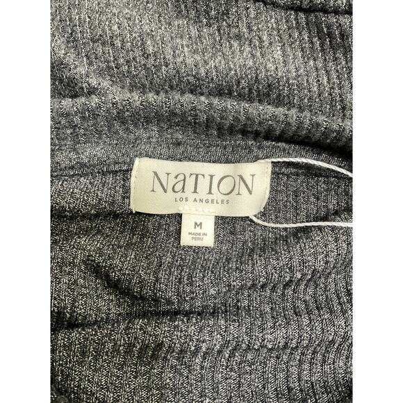 Nation Los Angeles 'Penn' Grey Tencel Dress Size M - Picture 4 of 5